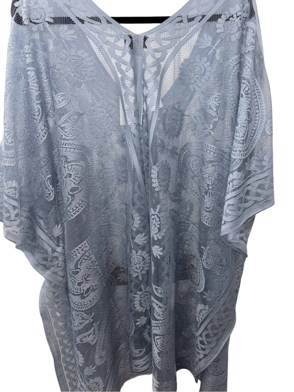 Sheer Lace Cover-Up - Light Blue, NWT - Picture 6 of 8